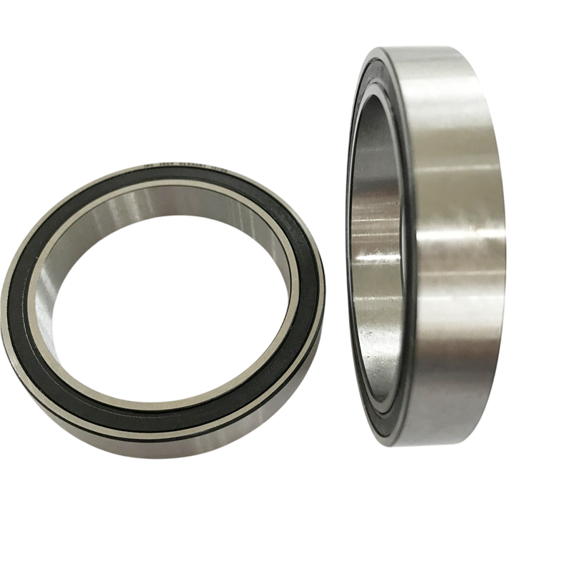 Sealed angular contact ball bearing, side and angled view